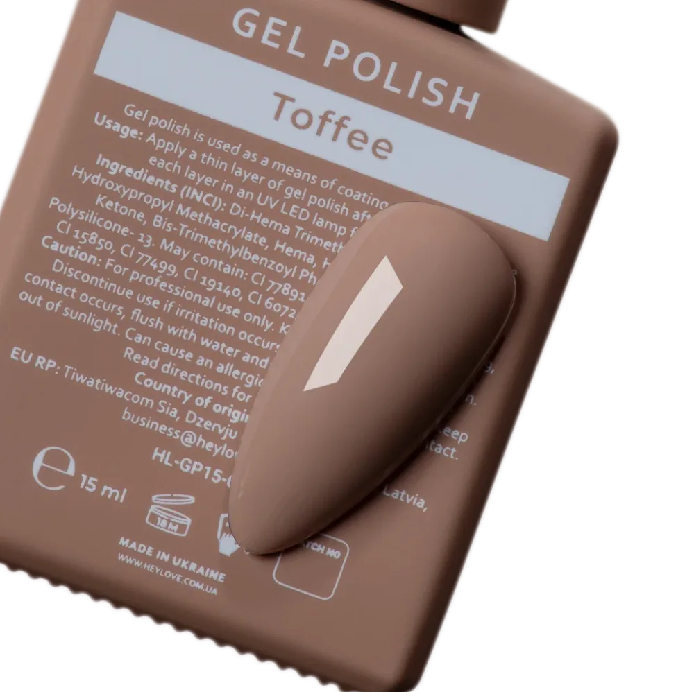 Gel lak Toffee 15 ml HEYLOVE