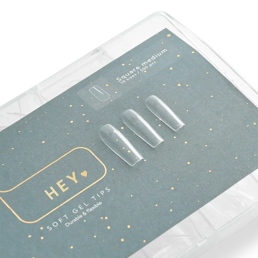 Gel vrhovi Square Medium (500 kom) HEYLOVE