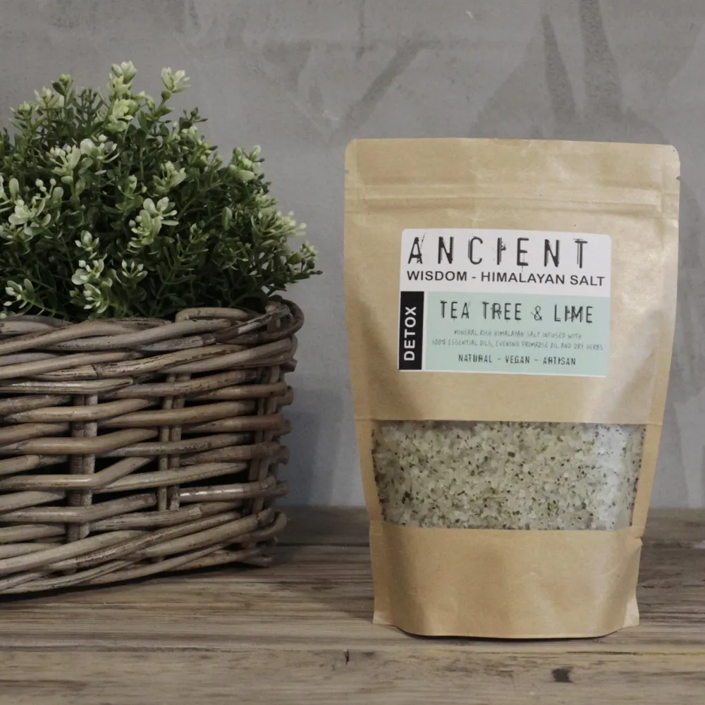 Himalajske detoks kupke soli Čajevac Limeta 500g