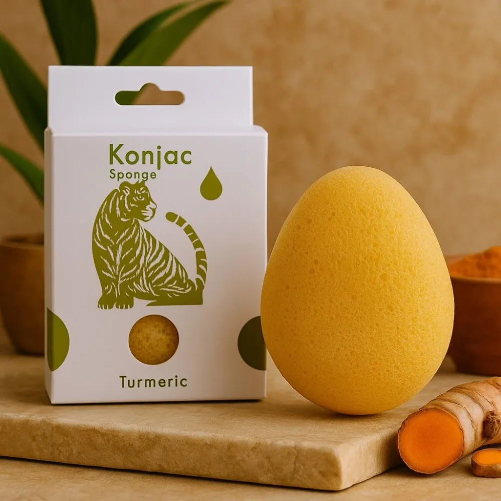 Konjac spužva kurkuma suza