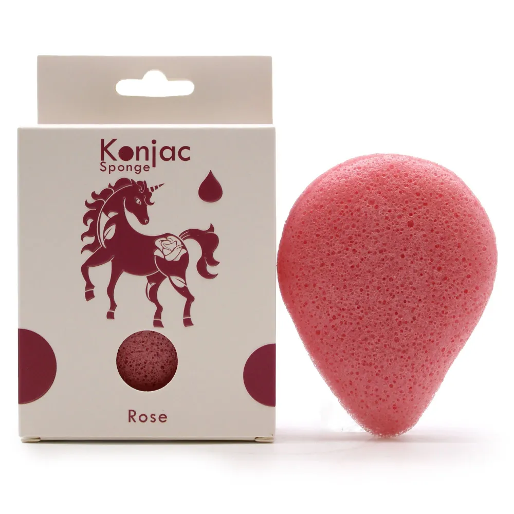 Konjac spužvica za lice ružičasti suzni oblik