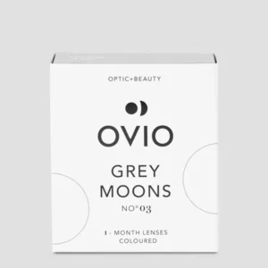 Kontaktne leće sive grafitne boje, mjesečne grey moons br. 3 Ovio