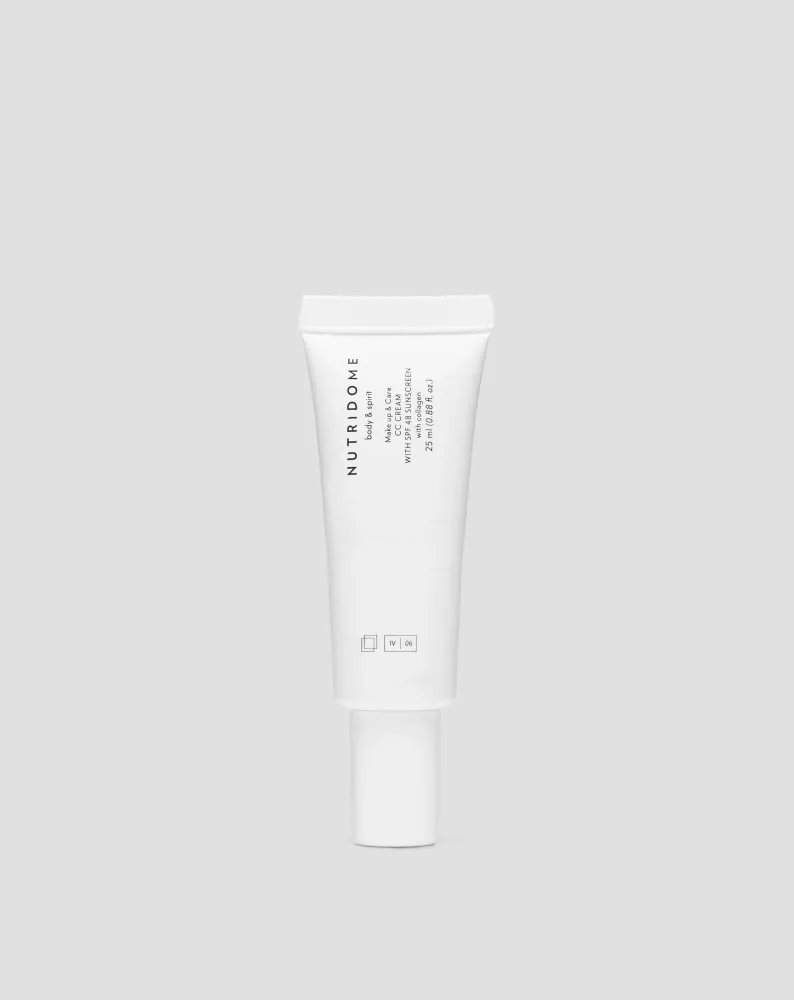 Krema za pokrivanje lica CC SPF 48 s kolagenom i prirodnim uljima Nutridome 01 Vanilla Nutridome