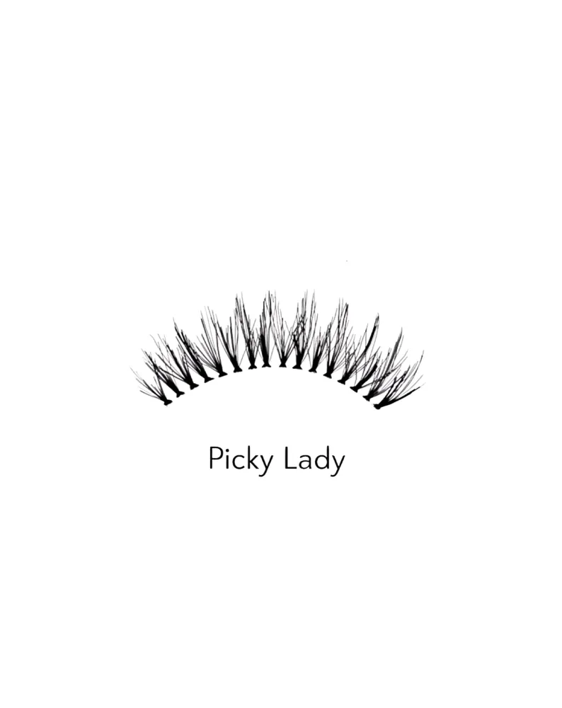 Lagane i mekane 2D umjetne trepavice za višekratnu upotrebu Picky Lady Bamm!Lashes