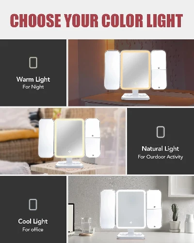 LED Ogledalo za Sminkanje sa Uvecanjem