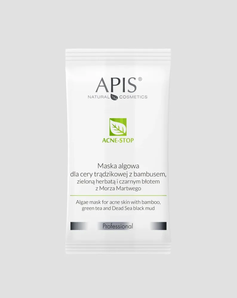 Maska od algi za kožu sklonu aknama s bambusom i zelenim čajem Acne-Stop Apis