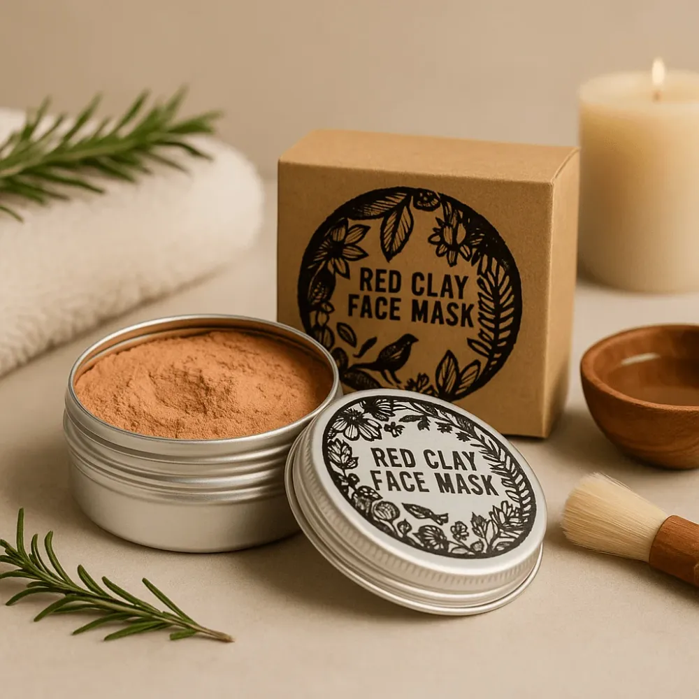 Maska za lice od francuske crvene gline 80g
