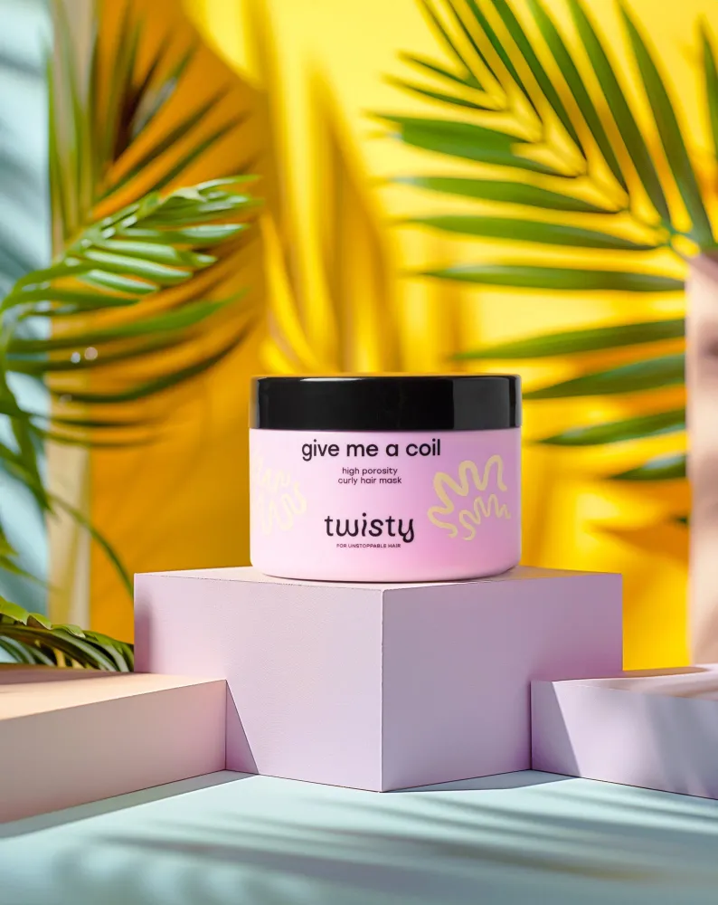 Maska za visoko poroznu kovrčavu kosu sa shea maslacem i uljem konoplje Twisty