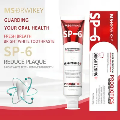 【MSDRWIKEY】 Super Probiotic Toothpaste Mint Burst – Strengthens Enamel, Brightens Smile & Delivers Long-Lasting Freshness