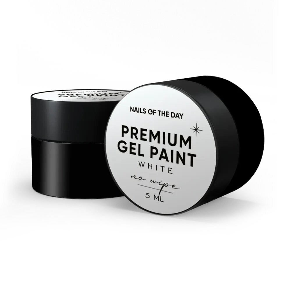 Premium gel boja (bez s ljepljivim slojem) Bijela 5 ml NAILSOFTHEDAY
