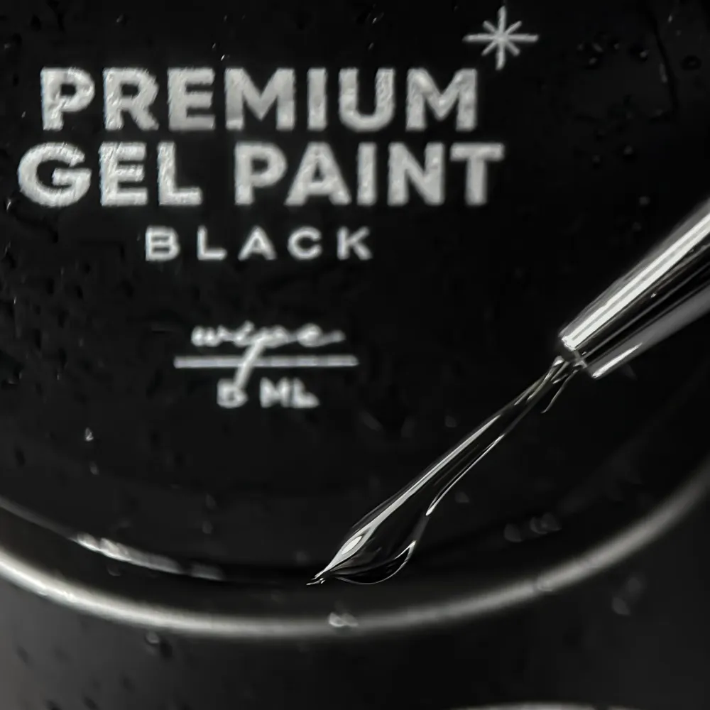 Premium gel boja (s ljepljivim slojem) Crna 5 ml NAILSOFTHEDAY