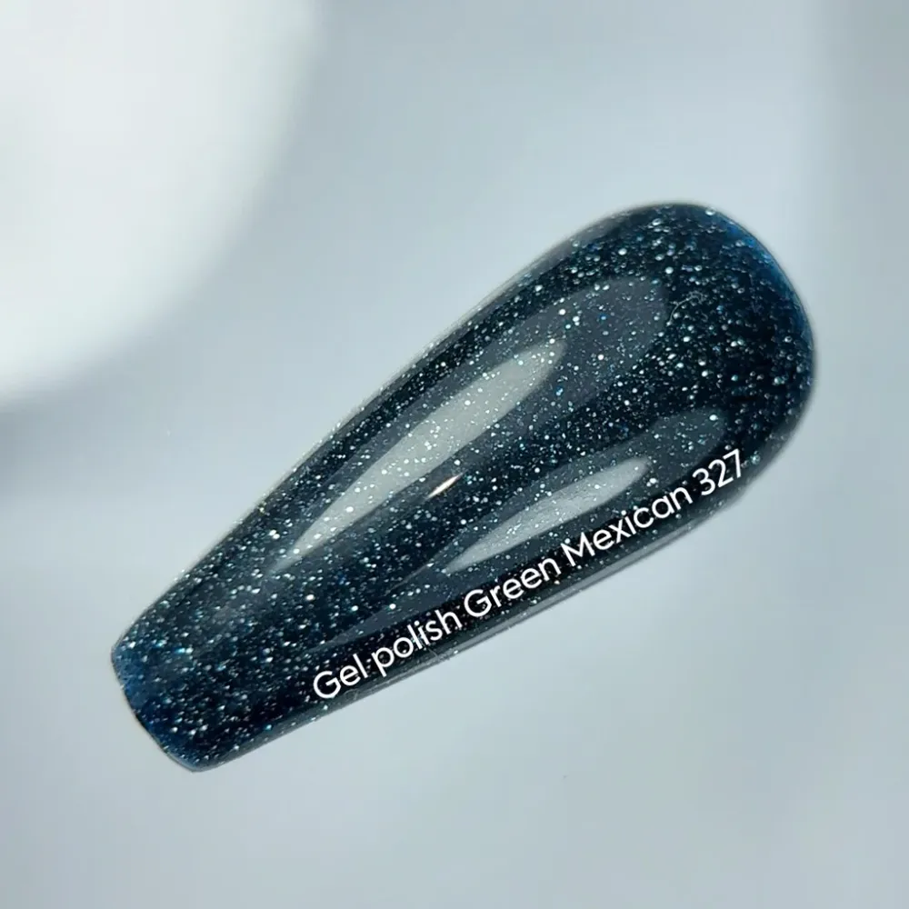 Reflektirajući gel lak za nokte №327 - Green Mexican 10 ml NAILSOFTHEDAY