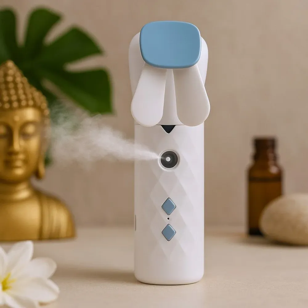 Nano sprej za lice s ventilatorom, USB punjiv