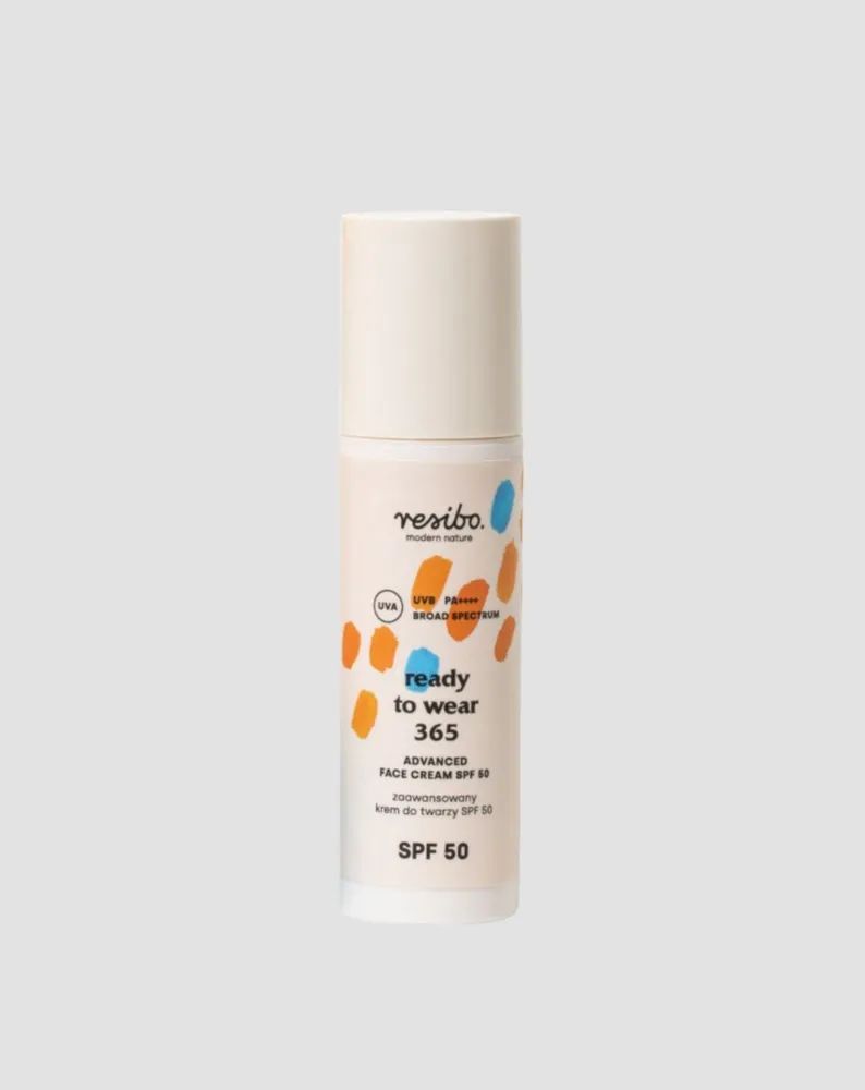Napredna krema za lice SPF 50 usporava starenje kože Spremna za nošenje 365 Resibo
