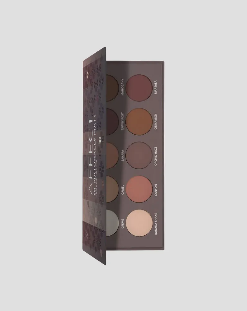 Naturally Matt Pressed Eyeshadows Palette Affect Professional Cosmetics