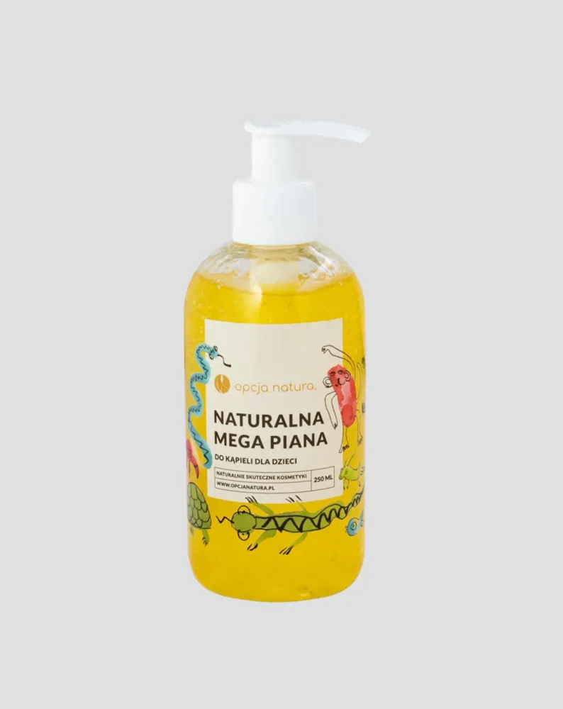 Nježna tekućina za dječju kupku Natural Mega Foam s uljem pasjeg trna Opcja Natura