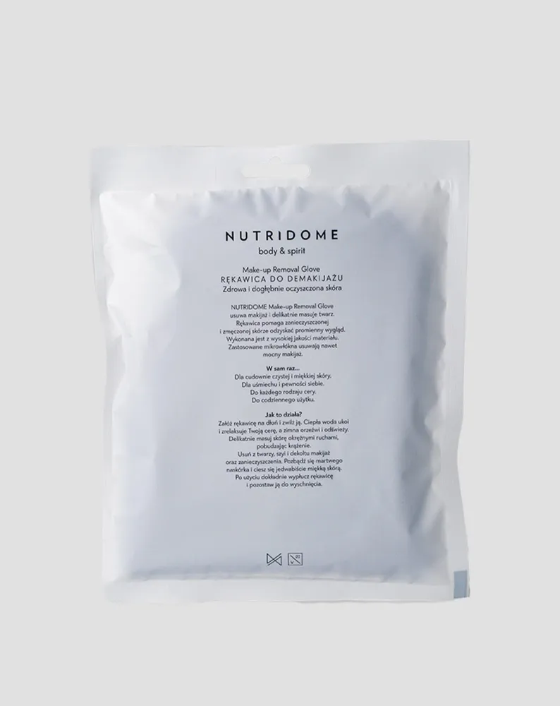 Nutridome rukavica za skidanje šminke s nježnim mikrofiber vlaknima za sve tipove kože