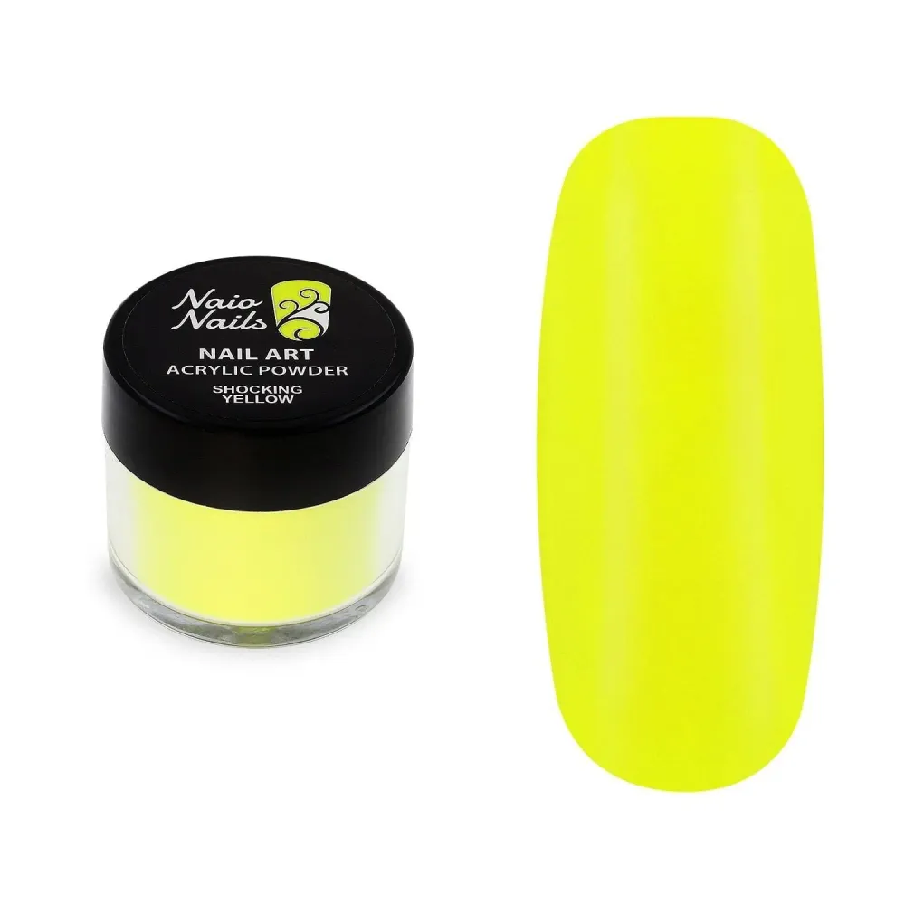Šokantno žuti neonski akrilni prah - 12g