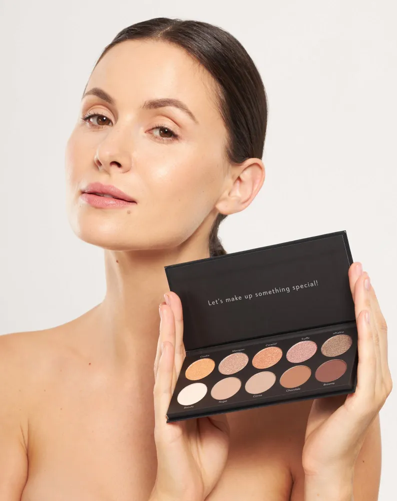Paleta od 10 blistavih i mat sjenila za oči Delicious Eyeshadow Palette Nutridome