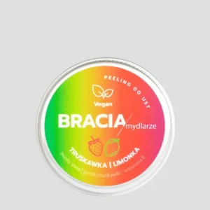 Piling za usne od jagode i limete s vitaminom E, hidratizira i zaglađuje Bracia Mydlarze