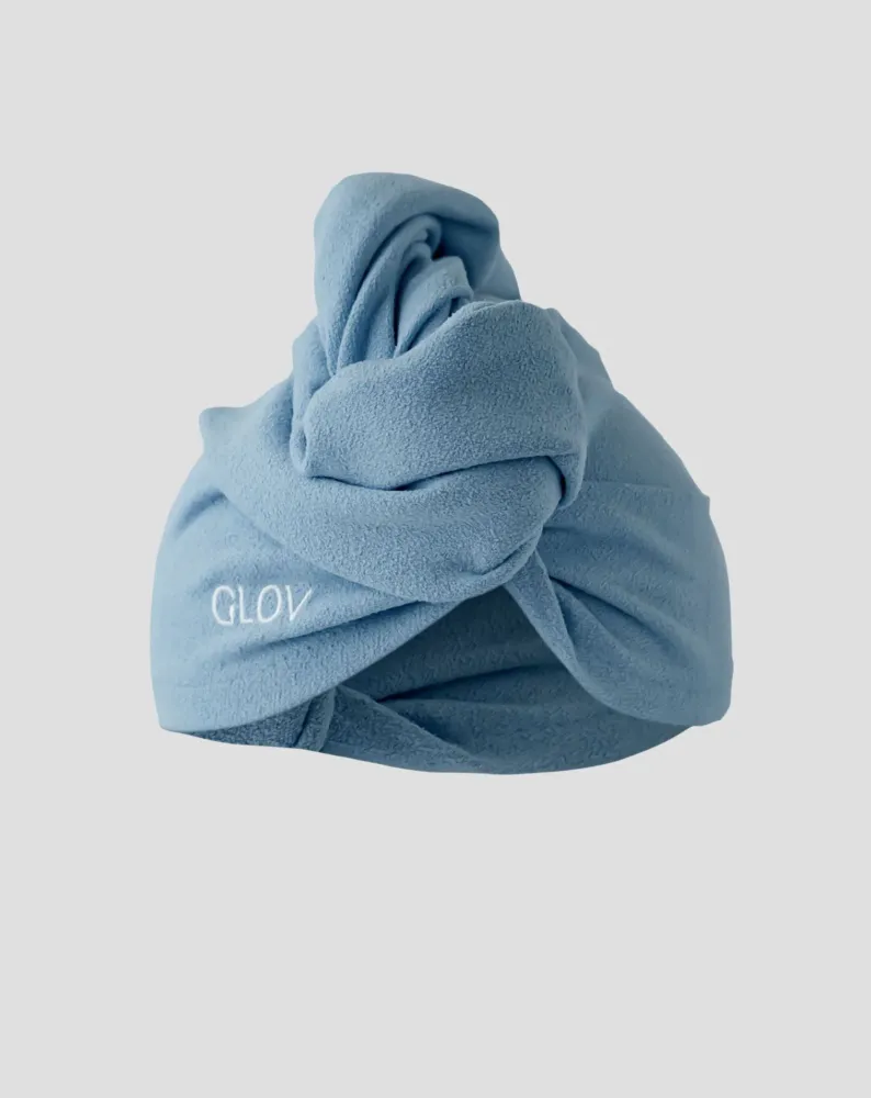 Plavi turban za kosu koji skraćuje vrijeme sušenja, prikladan za sve tipove kose Hair Wrap Glov