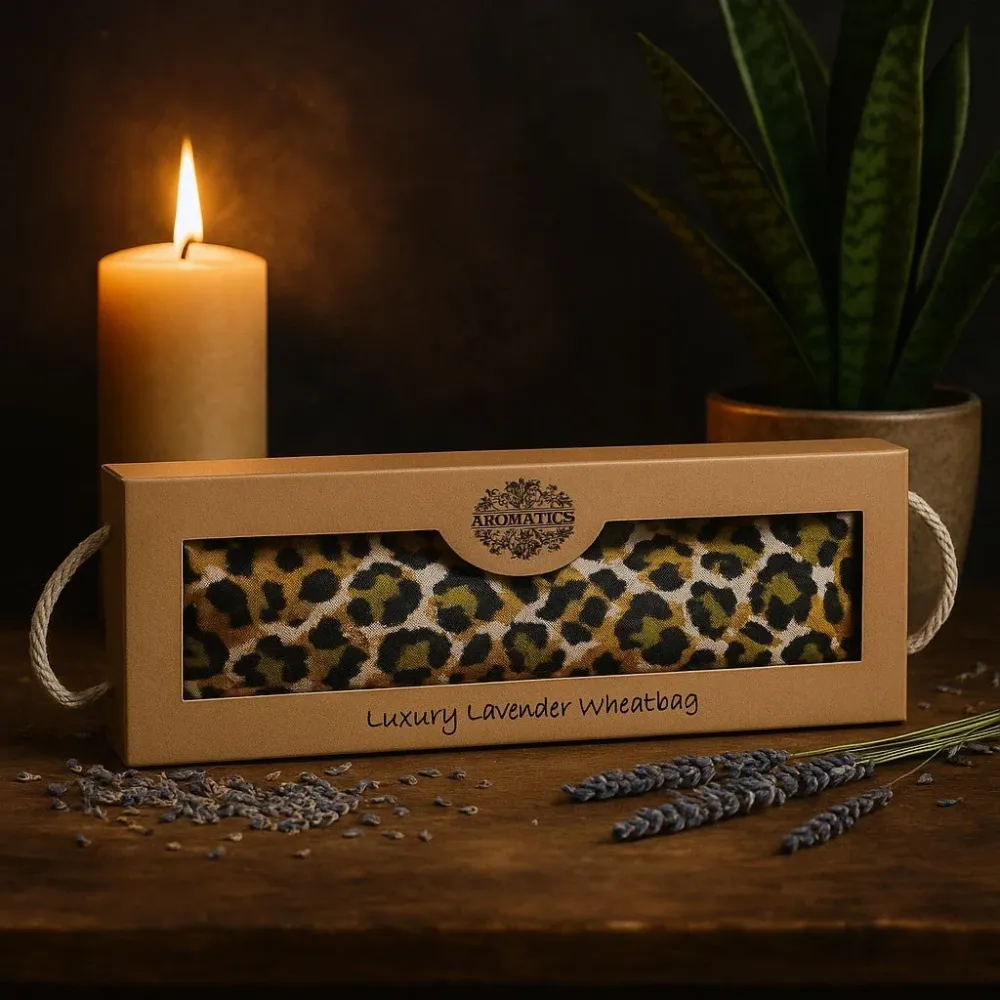 Poklon kutija s jastučićem za oči od lavande – Night Leopard