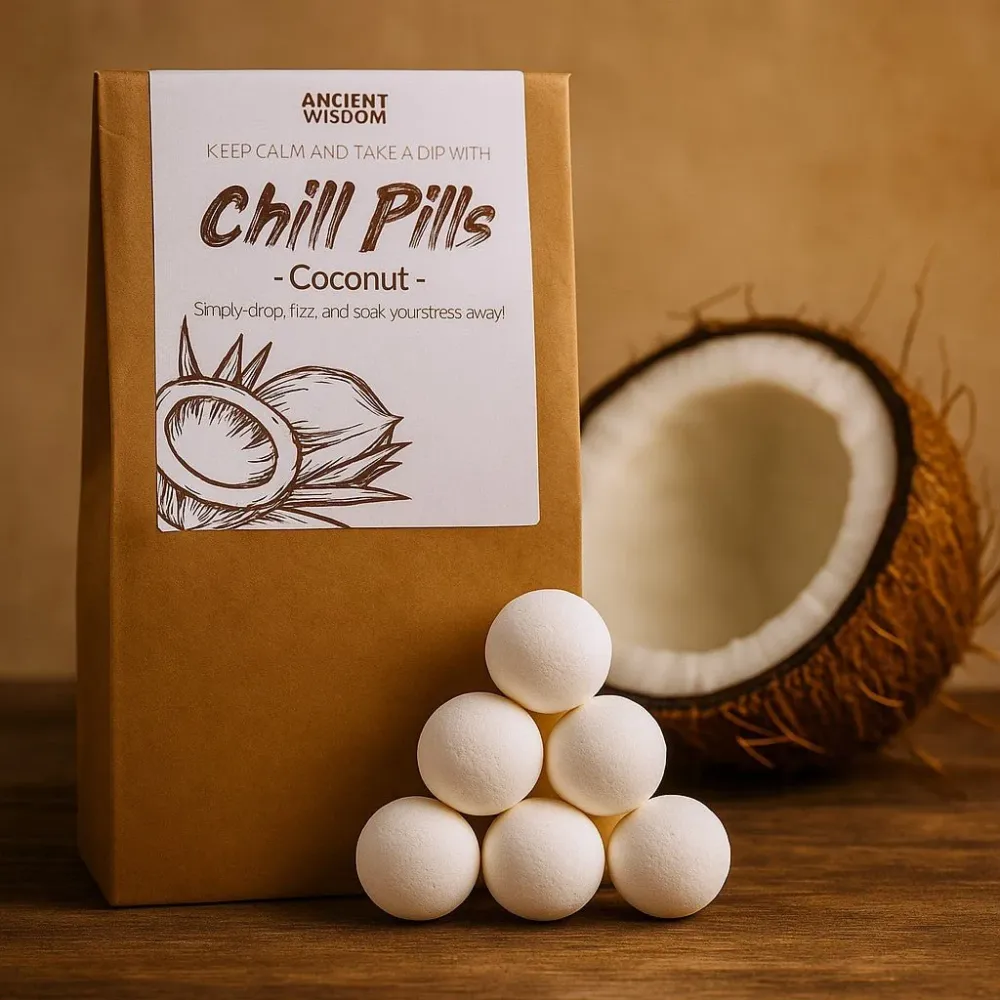 Poklon paket kupovnih bombi Chill Pills Kokos 350g