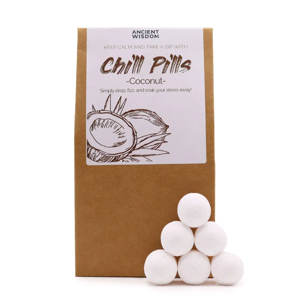 Poklon paket kupovnih bombi Chill Pills Kokos 350g