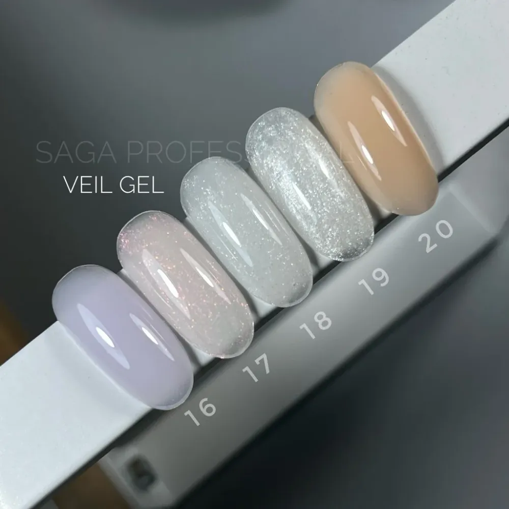 Builder Gel Veil №17 15 ml Saga Professional