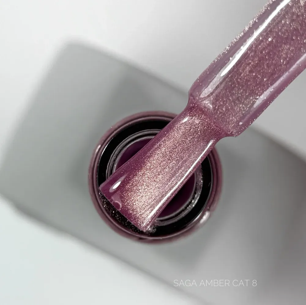 Gel lak za nokte Amber Cat №8 10 ml Saga Professional