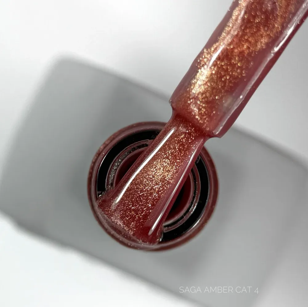 Gel lak za nokte Amber Cat №4 10 ml Saga Professional