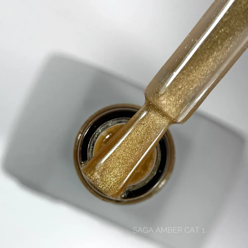 Gel lak za nokte Amber Cat №1 10 ml Saga Professional