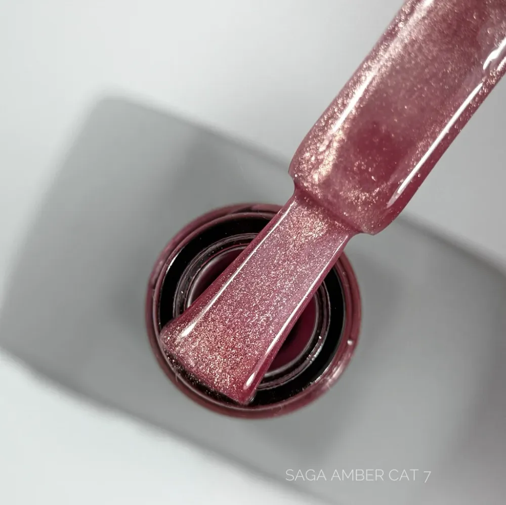 Gel lak za nokte Amber Cat №7 10 ml Saga Professional