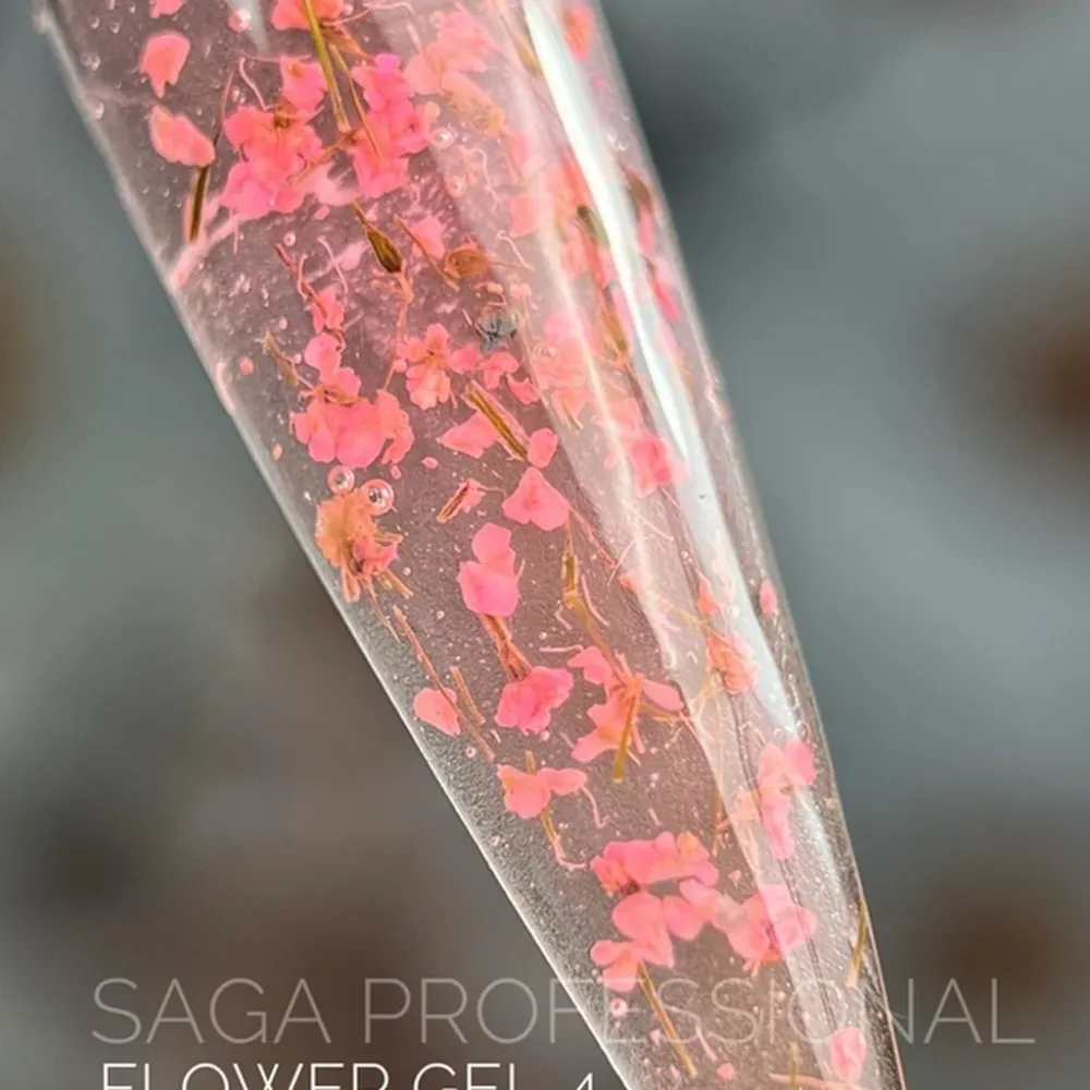 Gel s osušenim cvijećem №4 5 ml Saga Professional