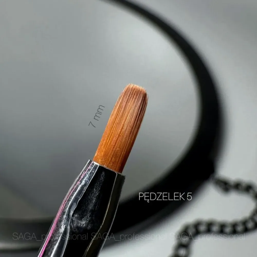Kist za gel nokte - Ovalni №5 7mm Saga Professional