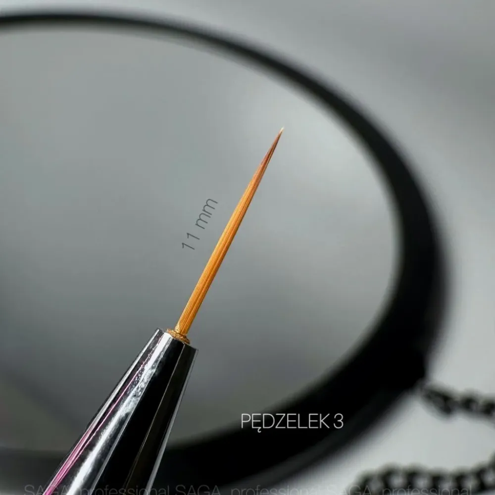 Kist za nail art - Liner №3 11mm Saga Professional