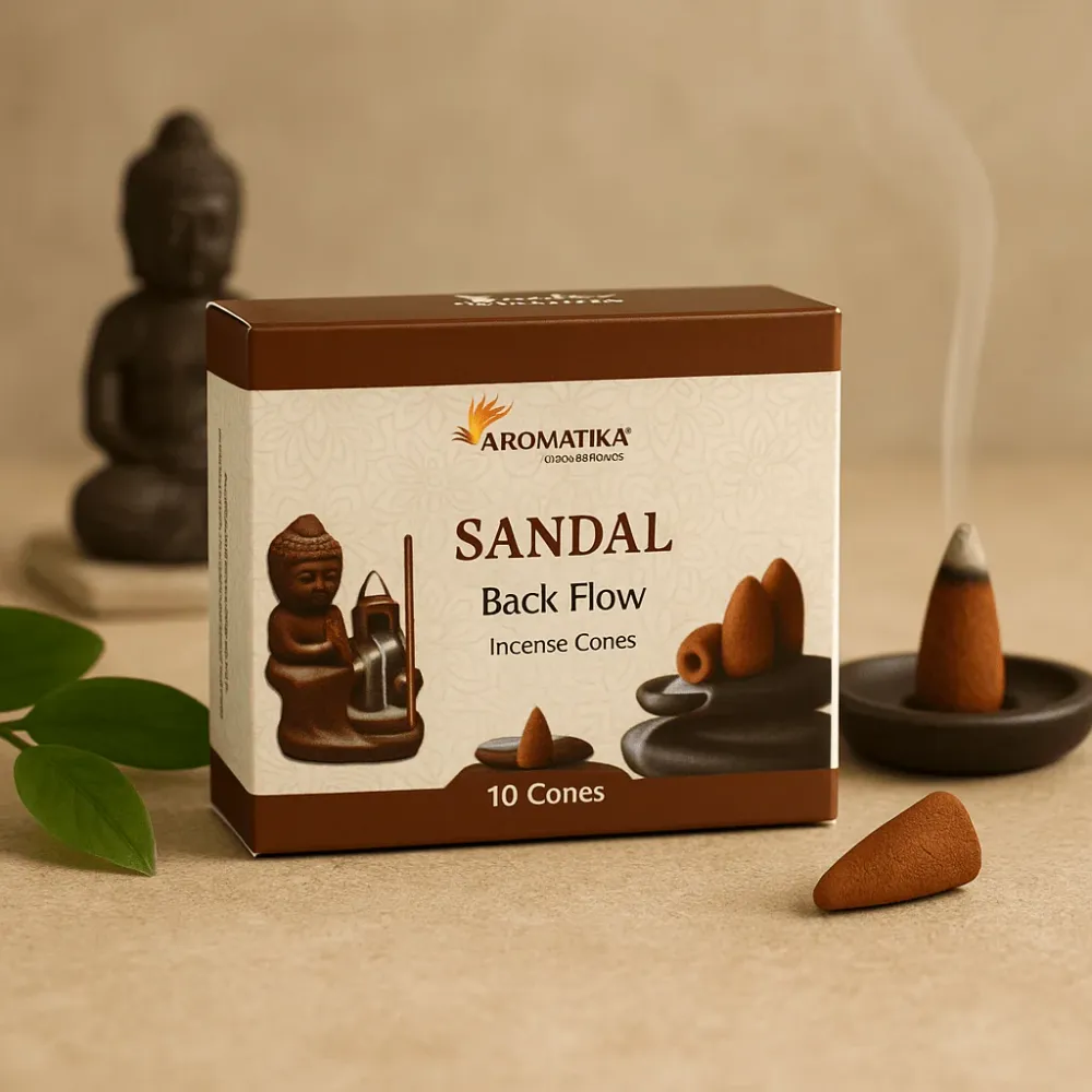 Sandalovina konusi za povratni dim, 10 komada Aromatica