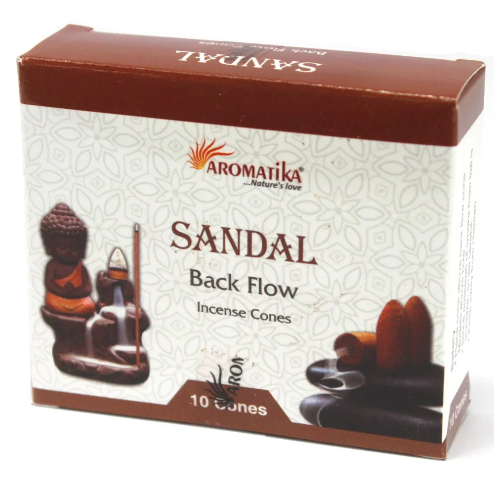 Sandalovina konusi za povratni dim, 10 komada Aromatica