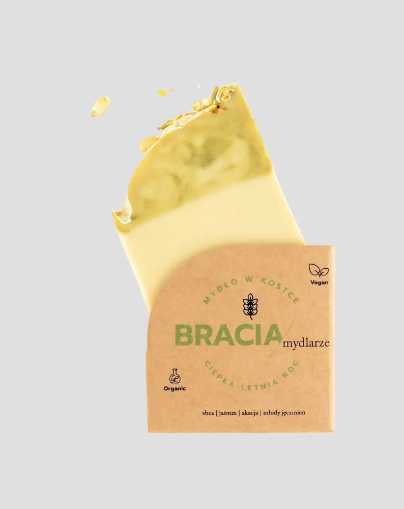 Sapun s jasminom i bagremom za bore i akne Topla ljetna noć Bracia Mydlarze