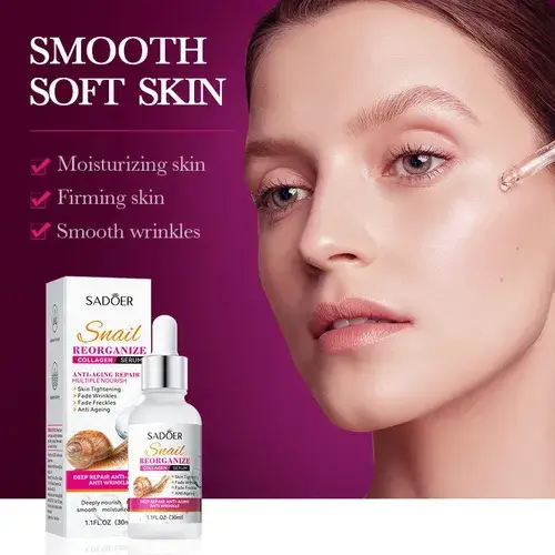 Serum za lice sa kolagenom i puževim sekretom za obnovu kože