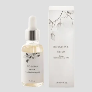 Serum za lice s laktobionskom kiselinom 10% pogodan za kožu s aknama Biosoma