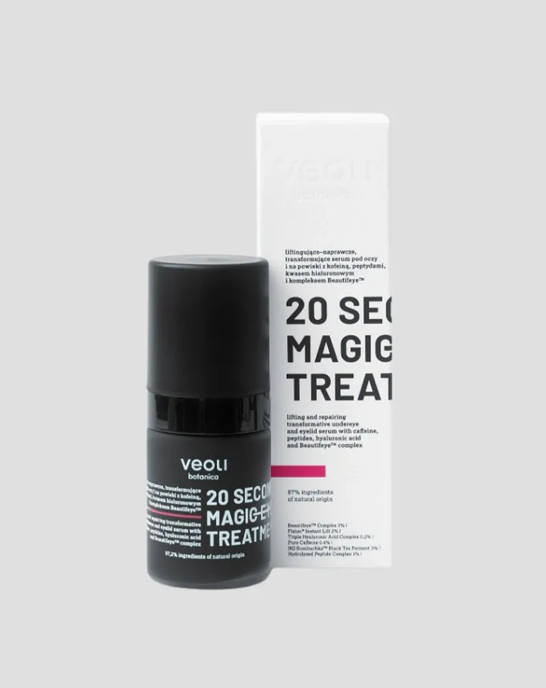 Serum za podizanje očiju i očnih kapaka s kofeinom 20 sekundi čarobni tretman za oči Veoli Botanica