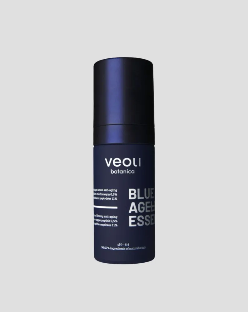 Serum protiv starenja Plava vječna esencija s bakrenim peptidom i peptidnim kompleksima Veoli Botanica