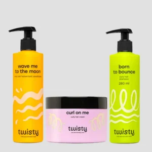Set kozmetike za njegu i stiliziranje kovrčave i valovite kose Twisty
