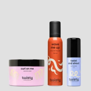 Set krema + pjena + booster za njegu i stiliziranje kovrčave i valovite kose Twisty