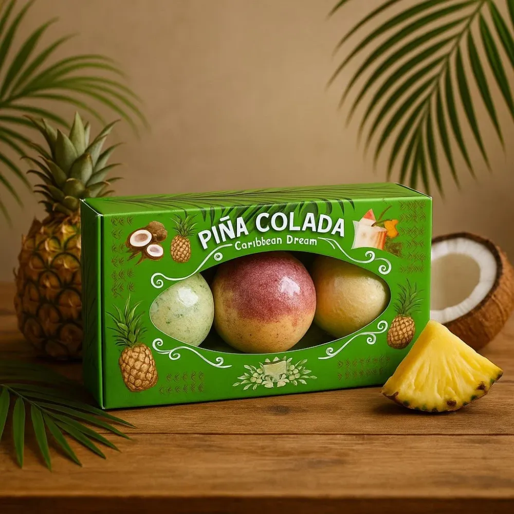 Set od 3 Pina Colada kupke bombe