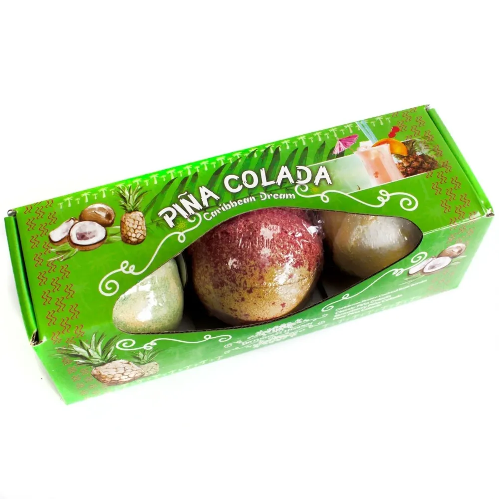 Set od 3 Pina Colada kupke bombe