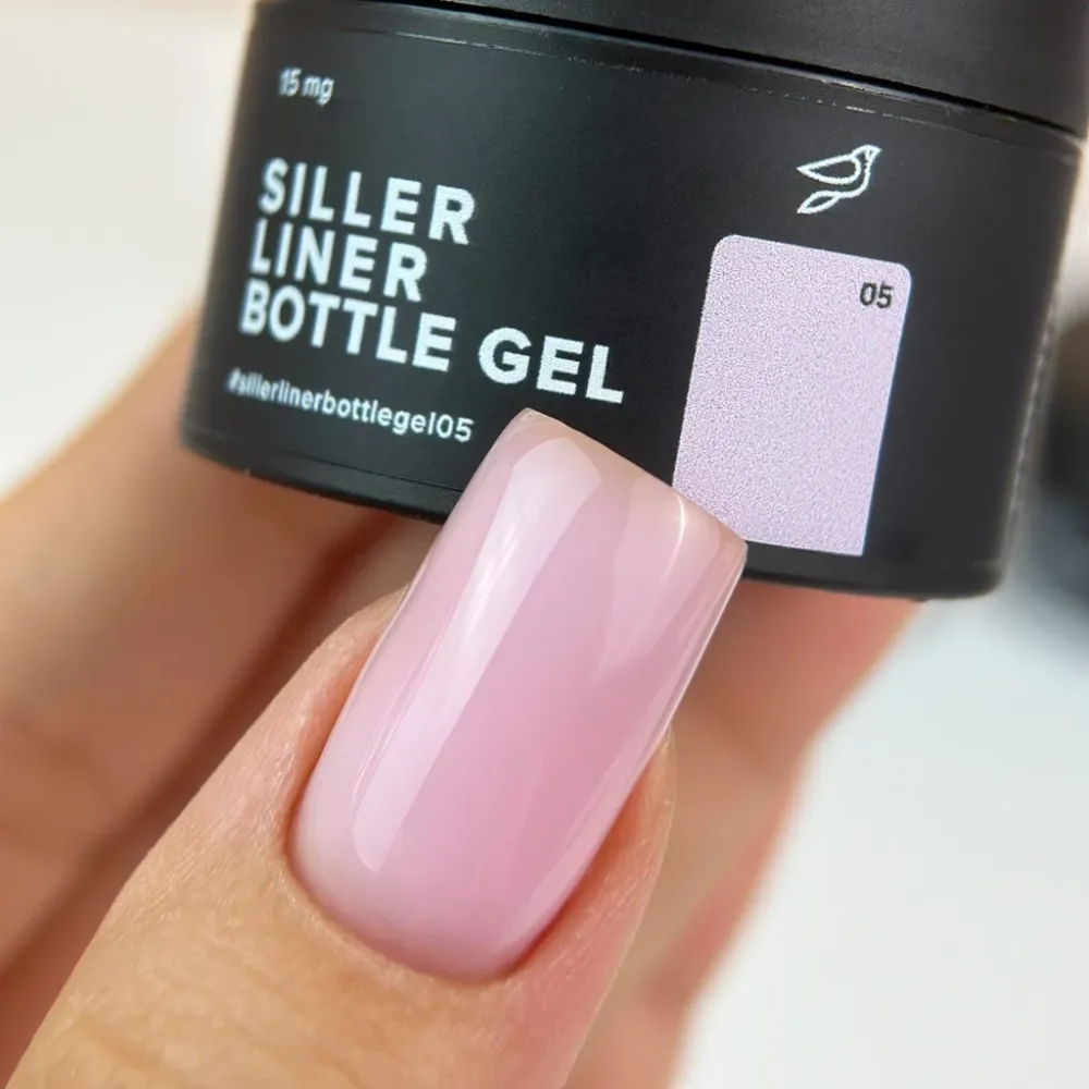 Gel BOTTLE Liner br. 5 15 ml Siller