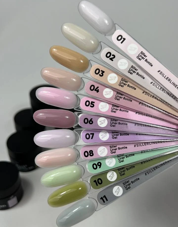 Gel BOTTLE Liner br. 5 15 ml Siller