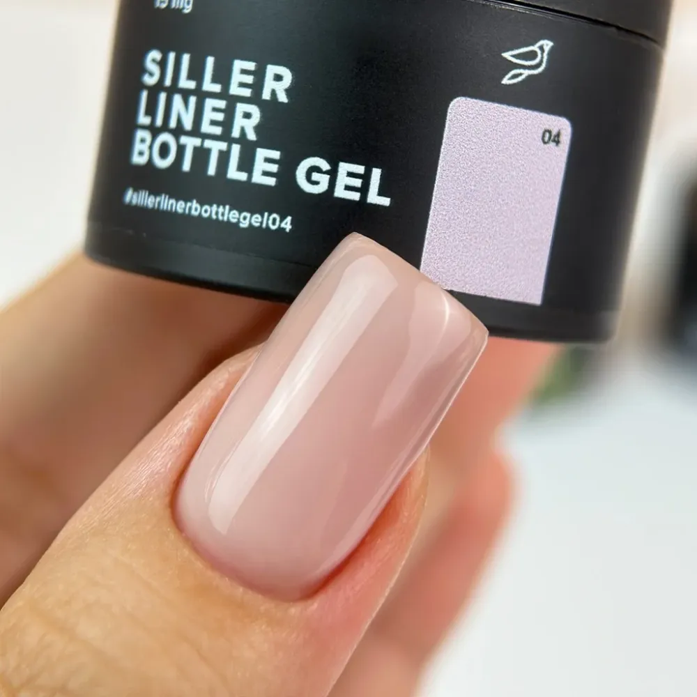 Gel BOTTLE Liner br. 4 15 ml Siller